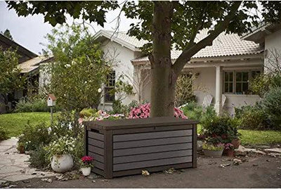 Keter 165 gallon weather resistant resin deck storage container