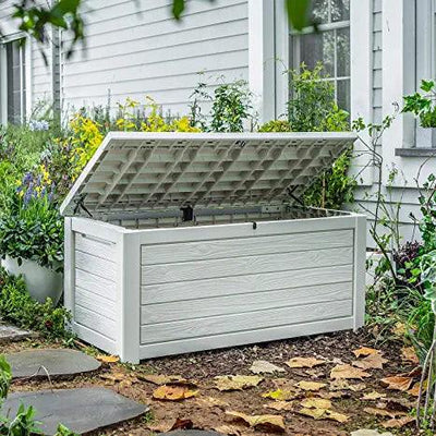 Keter 165 gallon weather resistant resin deck storage container